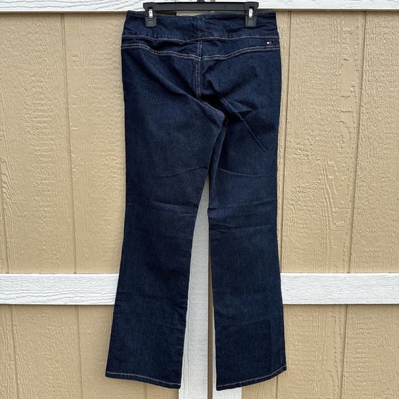Vintage Tommy Hilfiger Y2K Wide Hipster Bootcut Jeans Snap Women’s Size 6 - Picture 3 of 8